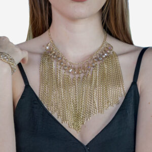 Allice Gold Statement Necklace – Luxe Look, Lightweight Feel